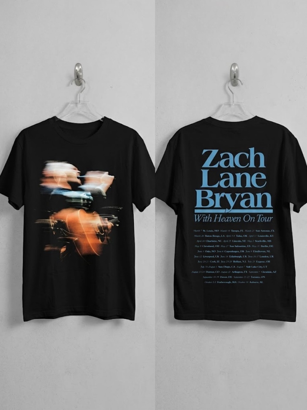 Zach Lane Bryan With Heaven on Top Tour 2026 T-Shirt